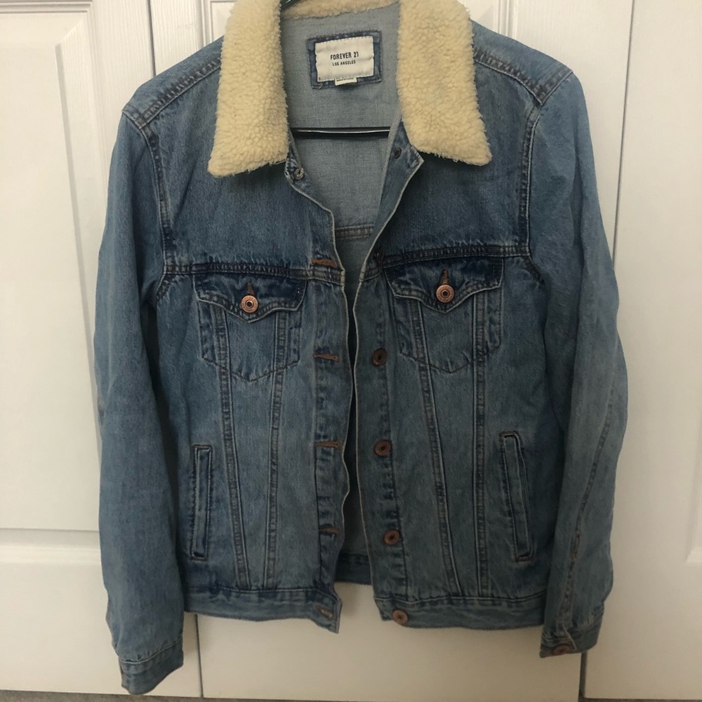 Sherpa denim jacket